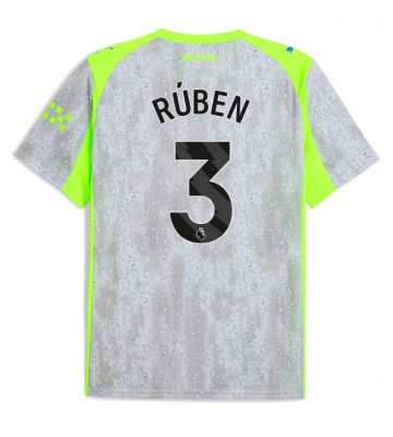 Manchester City Ruben Dias #3 Tredjetrøje 2025-26 Kortærmet